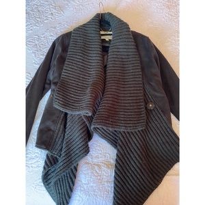 Lucky Brand Suede/Sweater Jacket